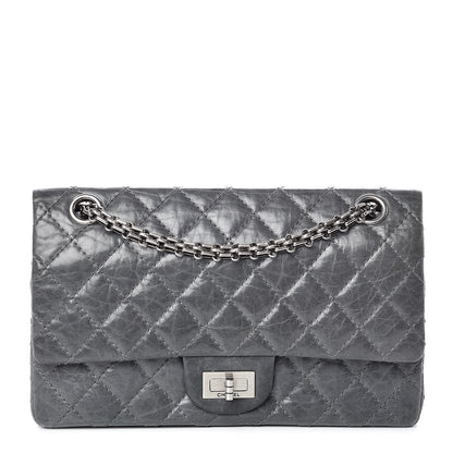 Chanel Aged Calfskin Quilted 50th Anniversary 2.55 Reissue 225 Flap Grey 1 of 12