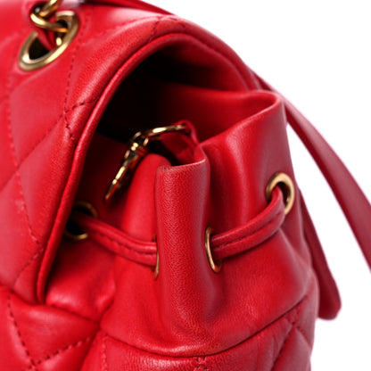 Chanel Lambskin Quilted Large Urban Spirit Backpack Red 16 of 22