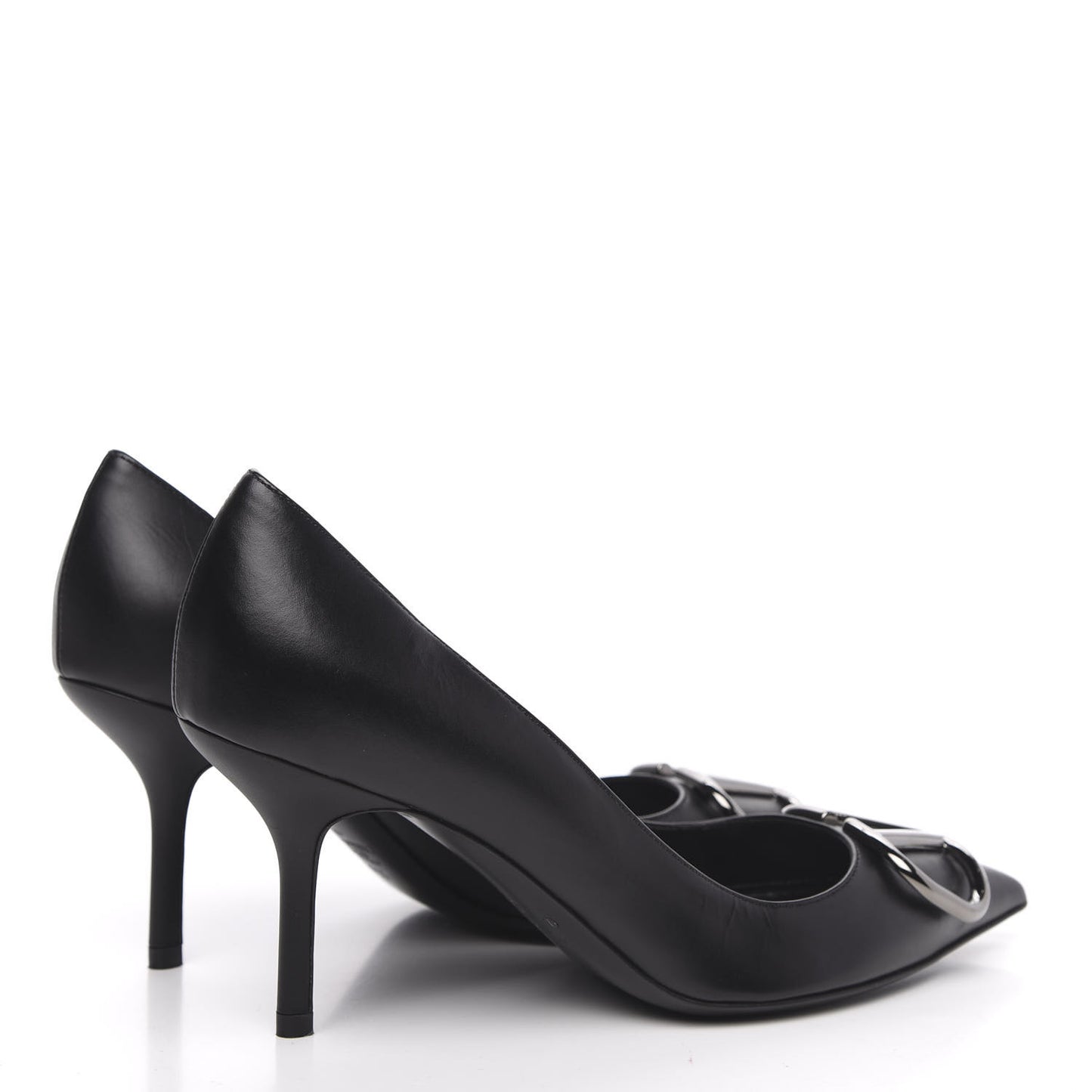 Calfskin Vlogo Signature 80mm Pumps 37.5 Black