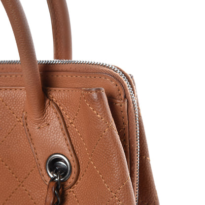 Chanel Grained Vegetal Calfskin Small Urban Shopping Tote Camel 10 of 10