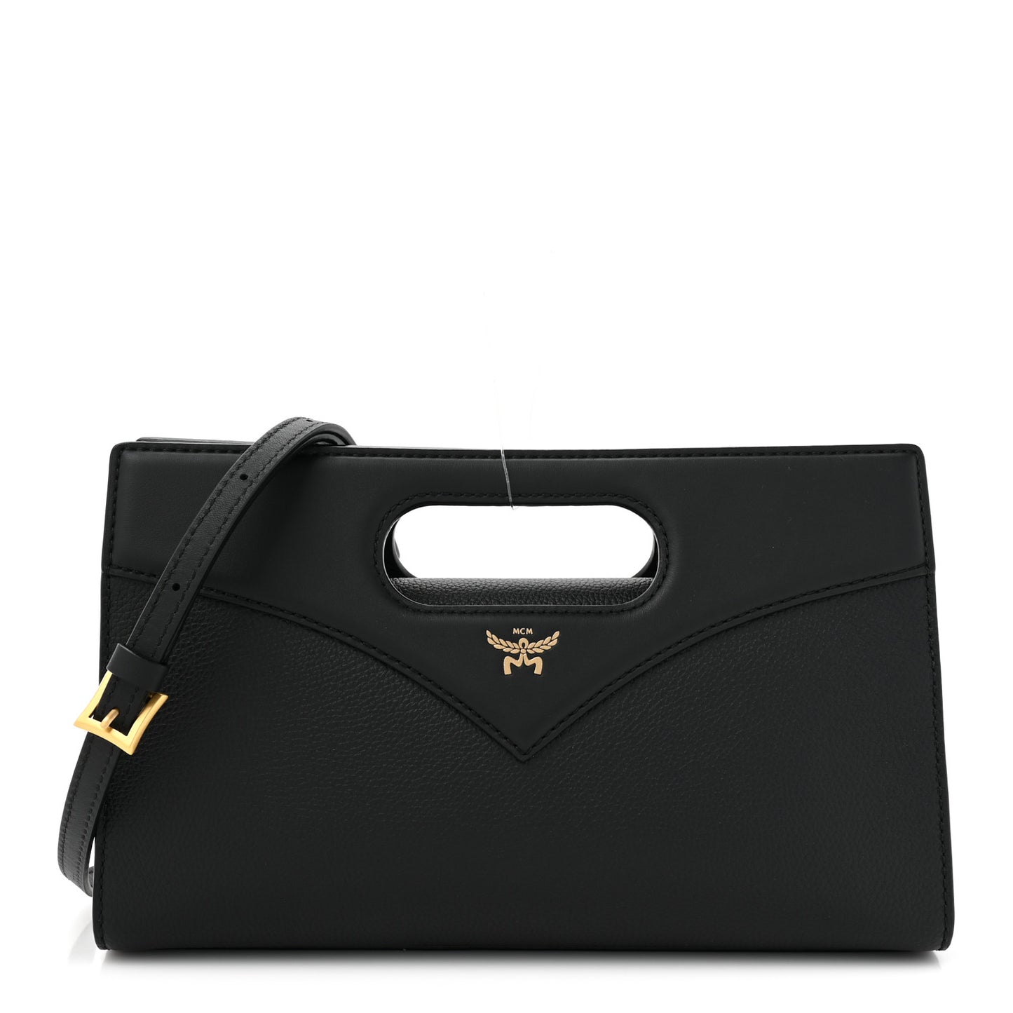 Small Calfskin Diamond Tote Black Black