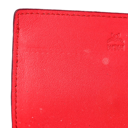MCM Visetos Patricia Card Case Cognac Red 11 of 16