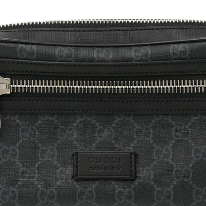Gucci Soft GG Supreme Monogram Web Belt Bag Black Grey 8 of 12