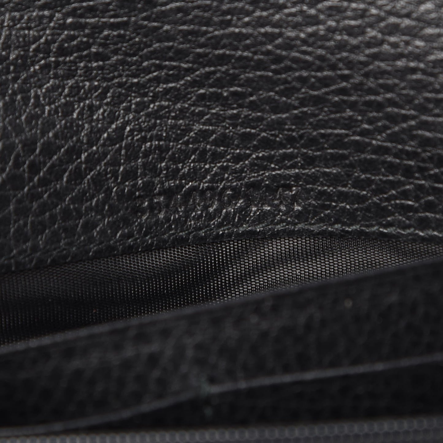 Dollar Calfskin Swing Continental Wallet Black