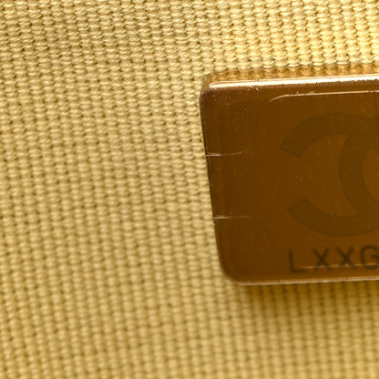 Chanel Caviar Quilted Studded CC Wallet on Chain WOC Yellow 8 of 11