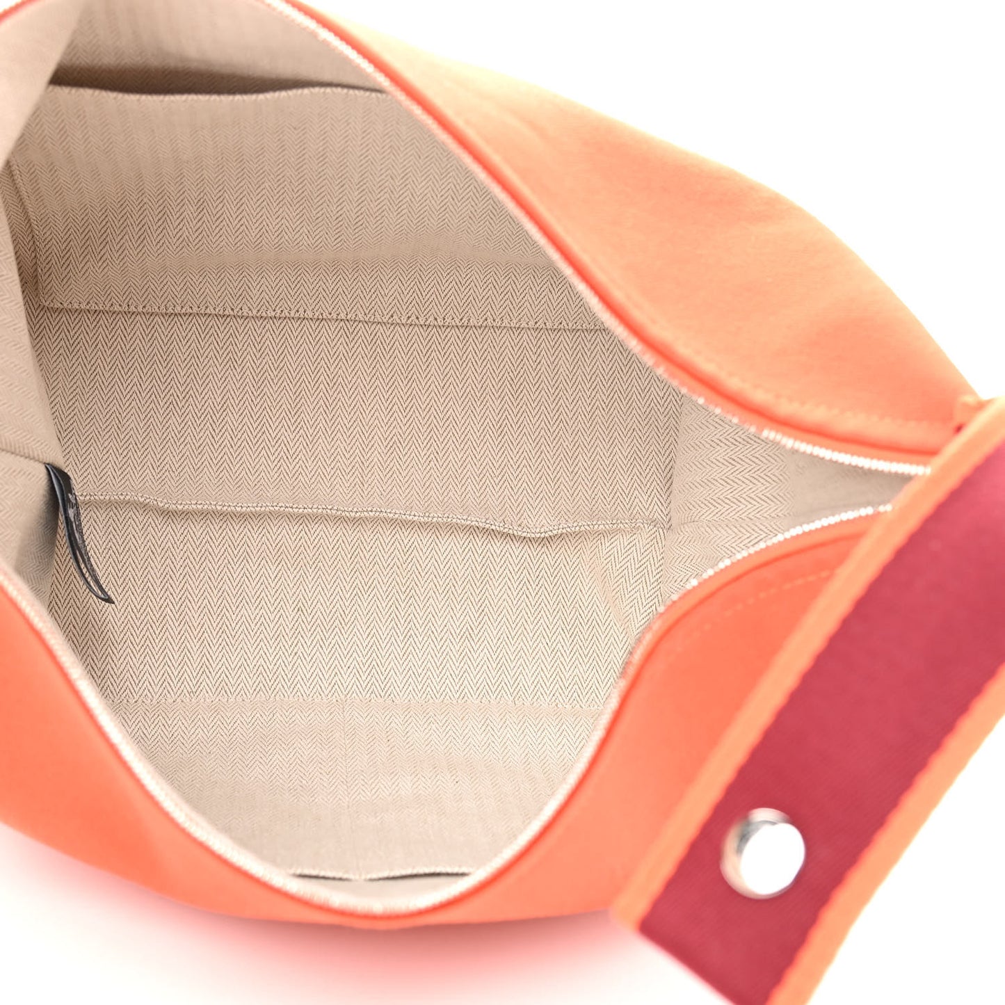 Canvas Small Bride-A-Brac Pouch Orange Burgundy