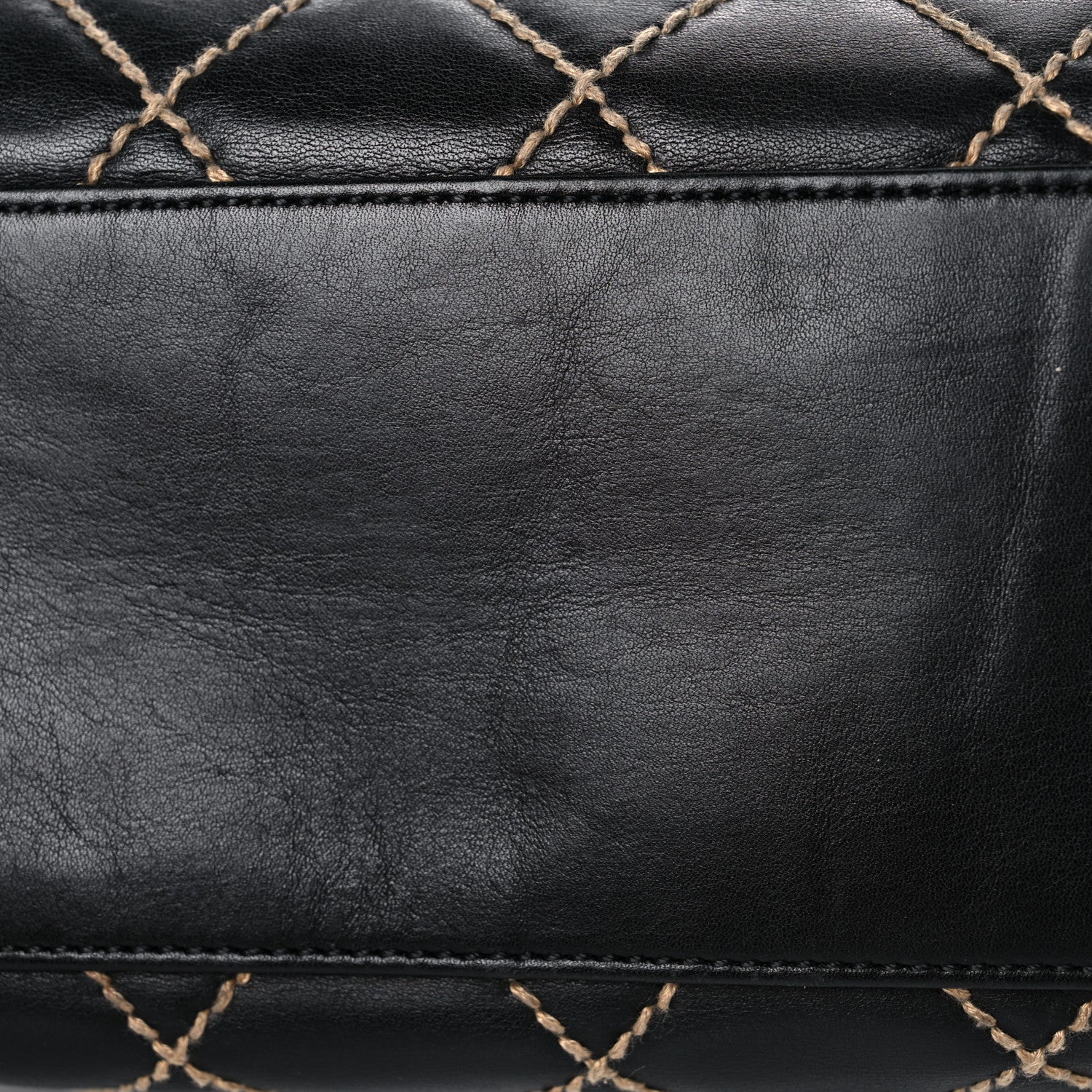 Chanel Calfskin Wild Stitch Large Tote Black 11 of 15