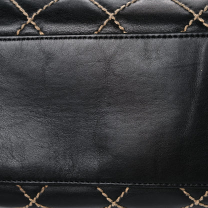 Chanel Calfskin Wild Stitch Large Tote Black 11 of 15