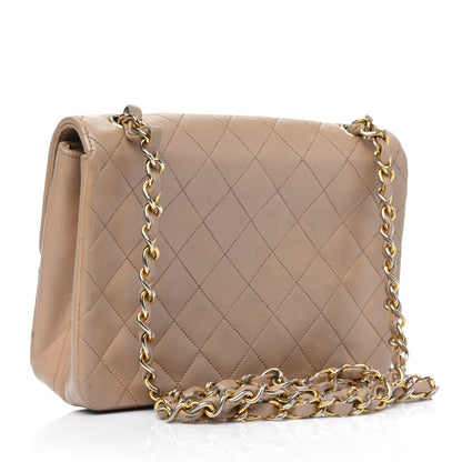 Chanel Lambskin Quilted Small Single Flap Bag Beige 2 of 5
