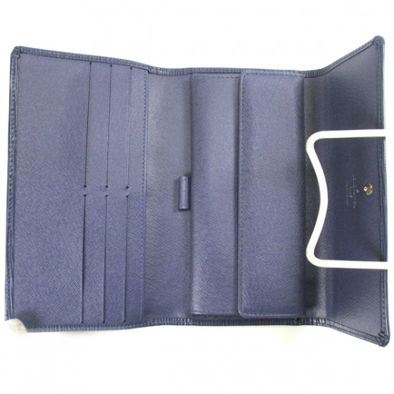 Epi Porte Tresor International Wallet Blue