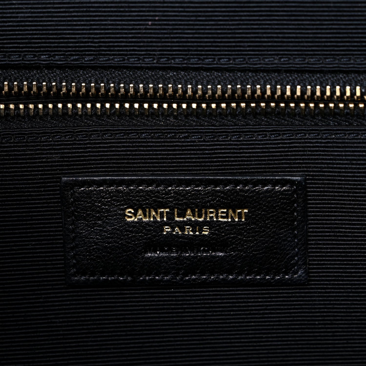 Saint Laurent Grain De Poudre Matelasse Chevron Large Monogram Satchel Blue 8 of 18