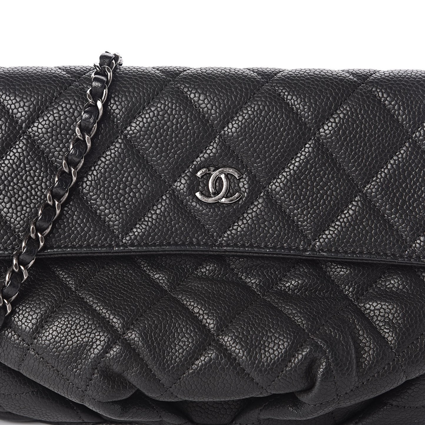 Caviar Quilted Crossbody Bag Black