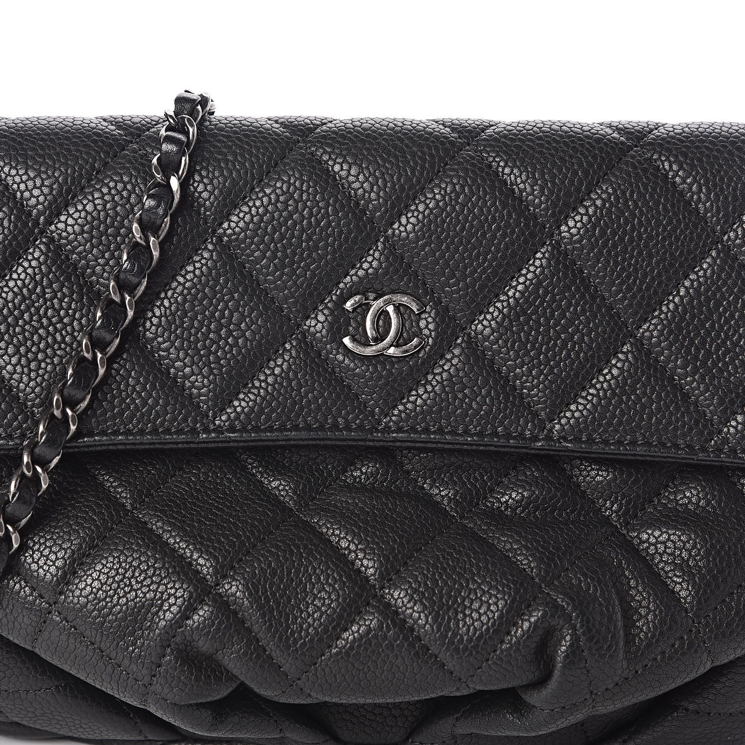 Chanel Caviar Quilted Crossbody Bag Black 8 of 11