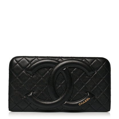 Chanel Lambskin Quilted Coco Midnight Clutch Black 1 of 10