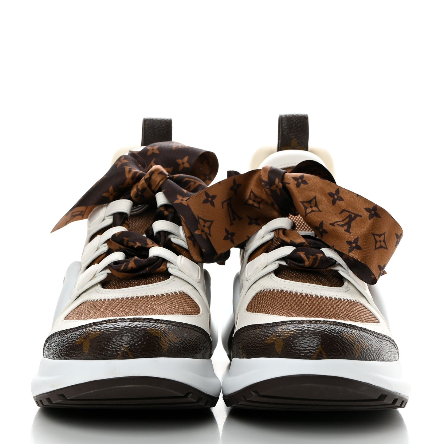 Patent Monogram LV Archlight Sneakers 39.5 White Brown