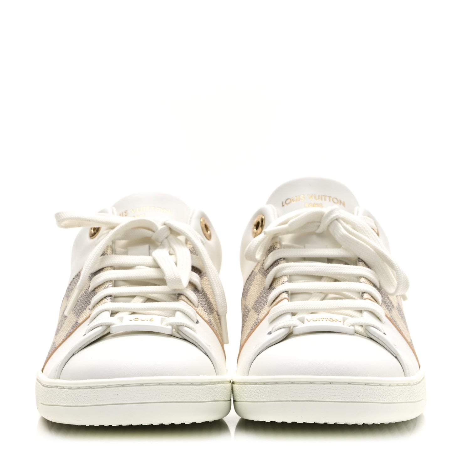 Damier Azur Front Row Sneaker 39 White