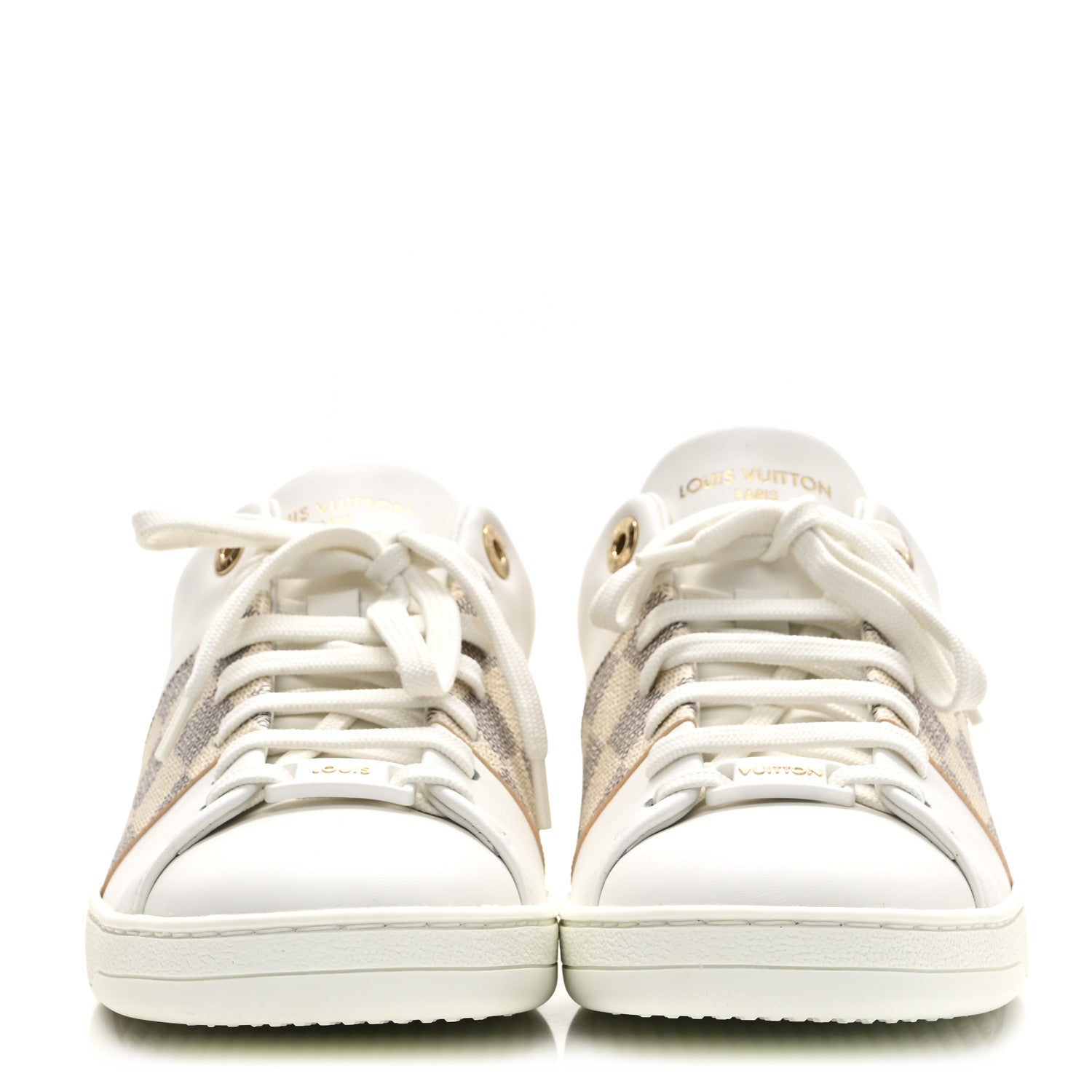 Louis Vuitton Damier Azur Front Row Sneaker 39 White 3 of 10