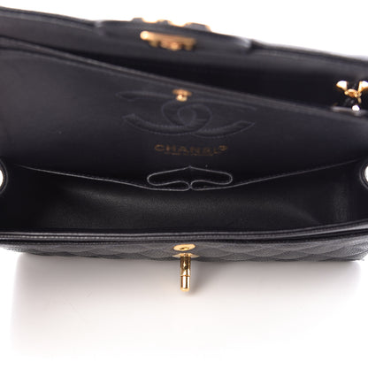 Chanel Caviar Quilted Small Double Flap Navy 5 of 13