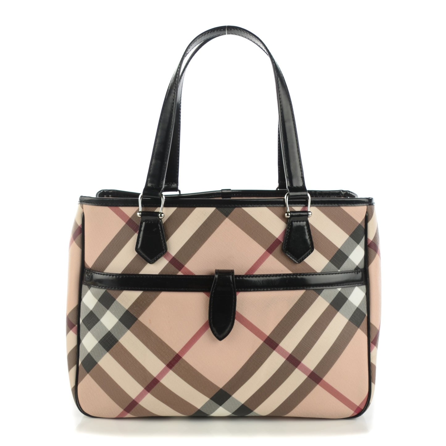 Nova Check Medium Tote Black