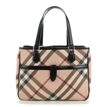 Burberry Nova Check Medium Tote Black 1 of 8