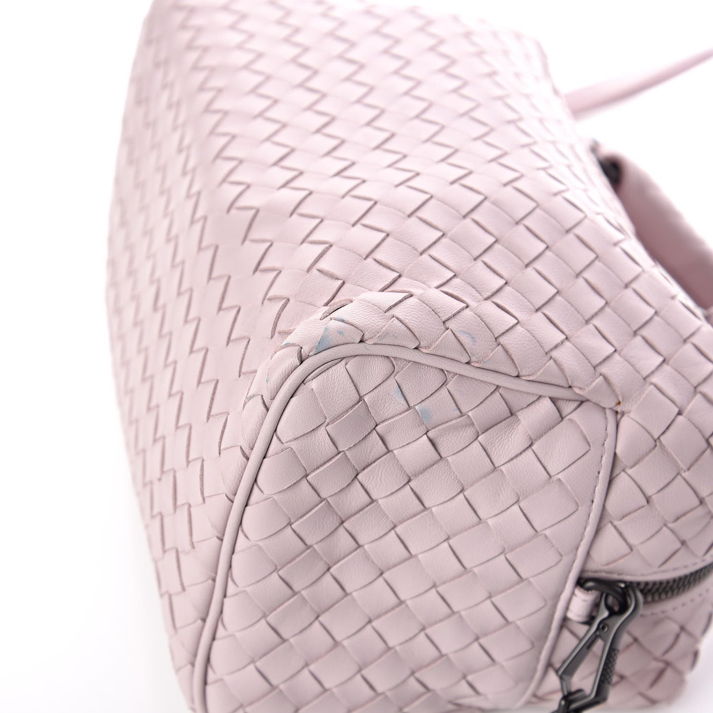 Nappa Intrecciato Mini Boston Antique Rose