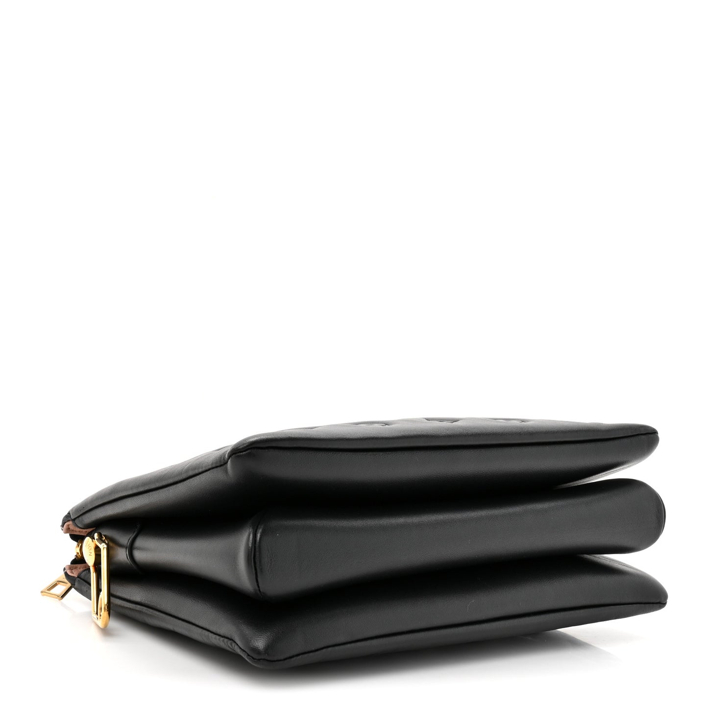 Lambskin Embossed Monogram Coussin PM Black