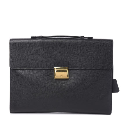 Tom Ford Grained Calfskin Briefcase Black 1 of 9