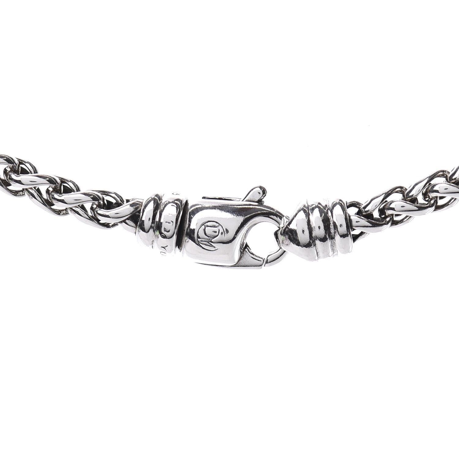 David Yurman Sterling Silver 4mm Wheat Chain Necklace 6 of 6