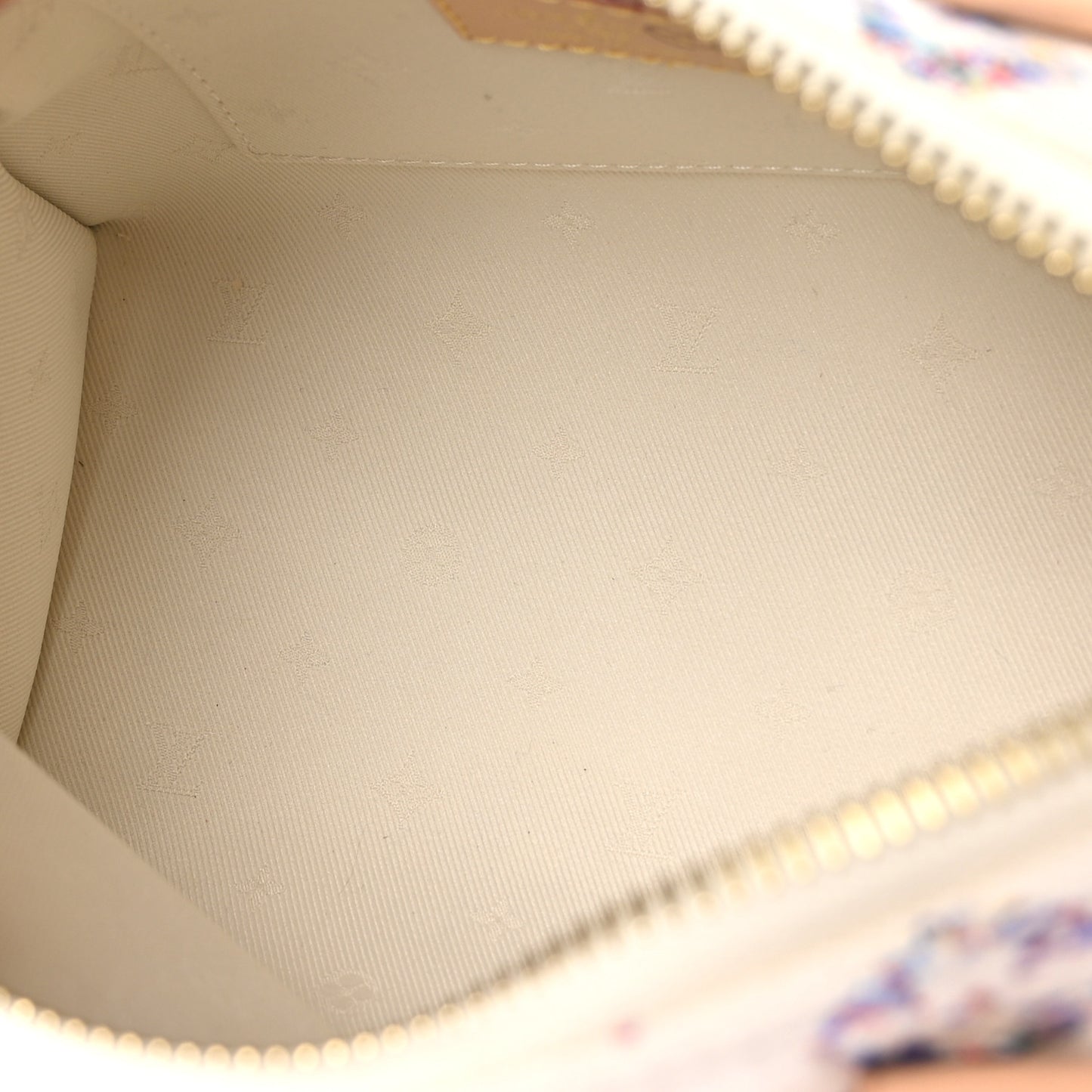 Monogram Jacquard Fabric Speedy Bandouliere 20 Multicolor Beige