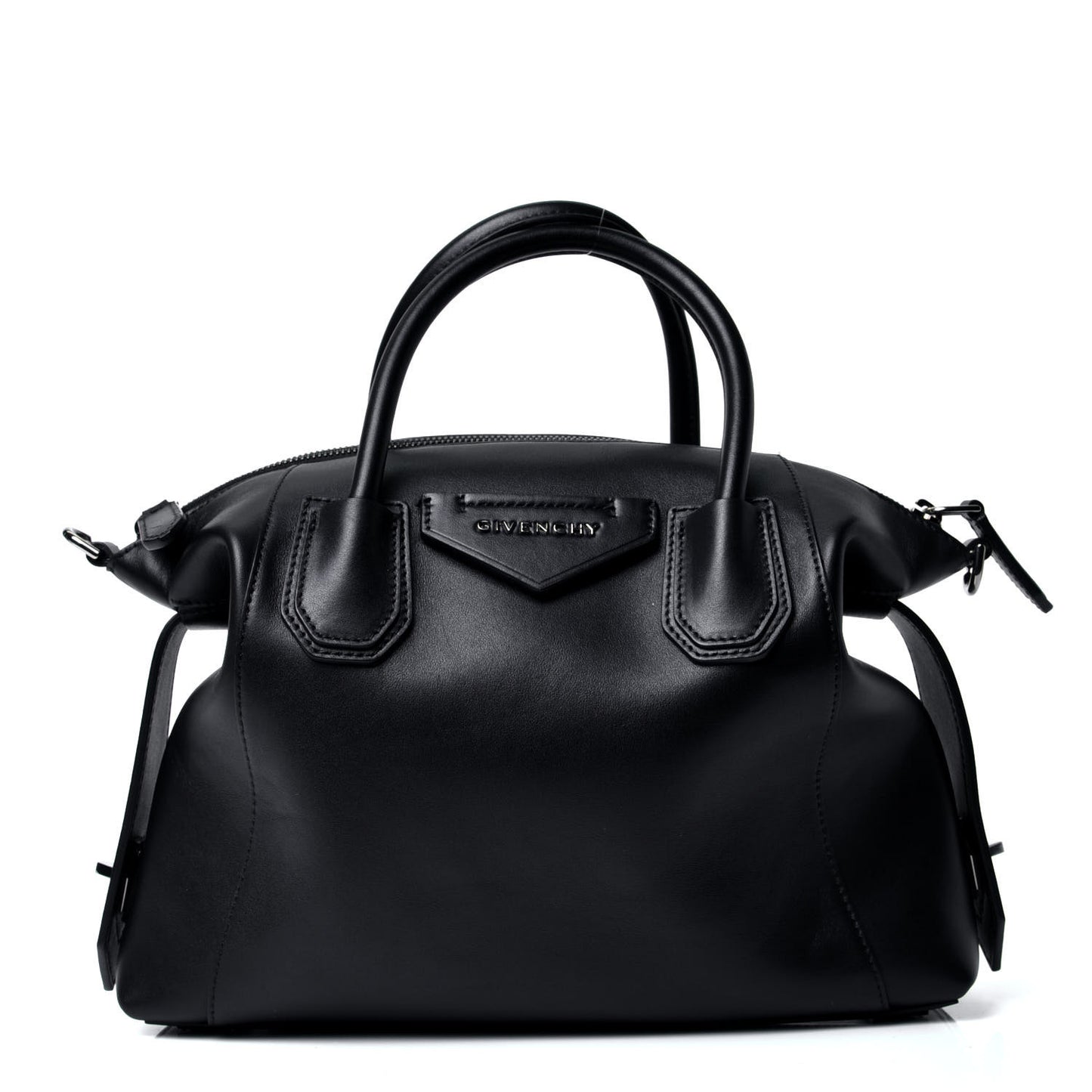 Smooth Calfskin Small Soft Antigona Black