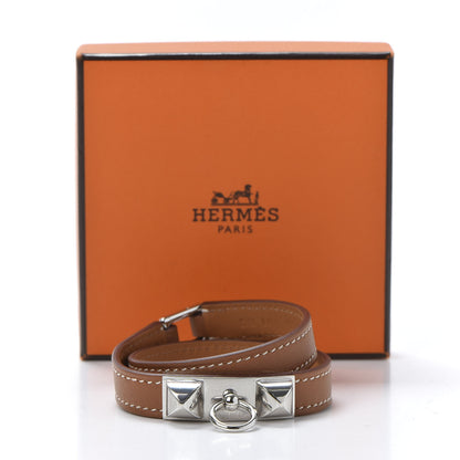 Hermes Barenia Rivale Double Tour Bracelet T2 Fauve 6 of 6
