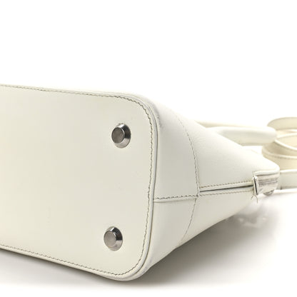 Balenciaga Signature Grained Calfskin Logo S Ville Top Handle Bag White Black 10 of 12