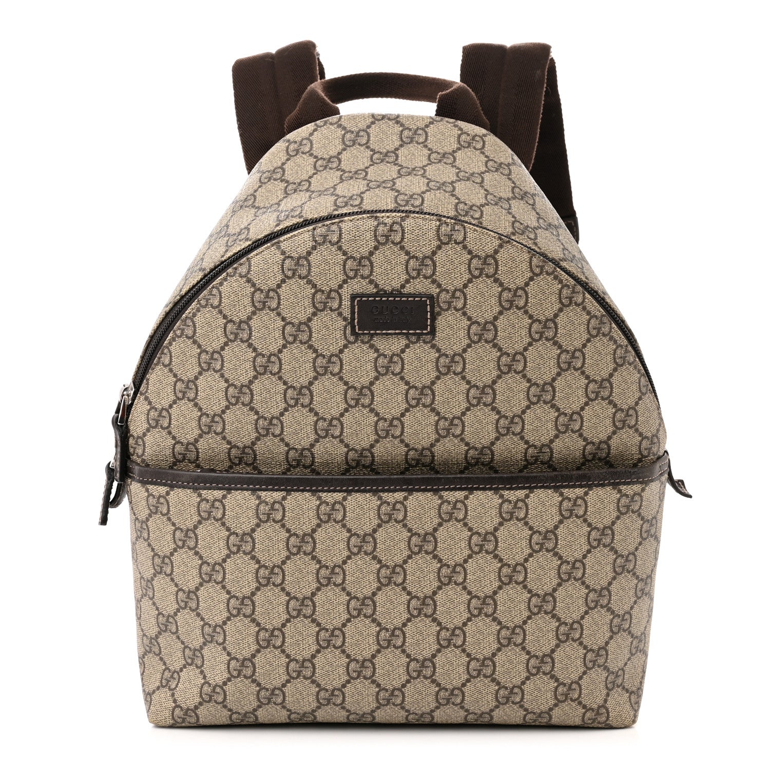 Gucci GG Supreme Monogram Margaux Calfskin Childrens Day Backpack Beige Ebony Cocoa Dark Chocolate 1 of 12
