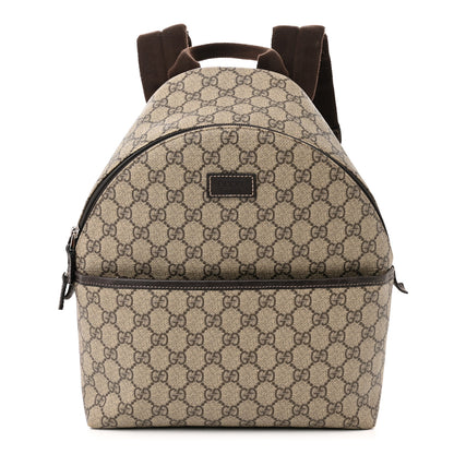 Gucci GG Supreme Monogram Margaux Calfskin Childrens Day Backpack Beige Ebony Cocoa Dark Chocolate 1 of 12