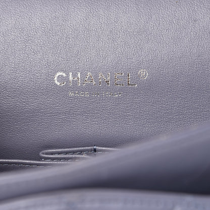 Chanel Lambskin Quilted Maxi Double Flap Purple 6 of 17
