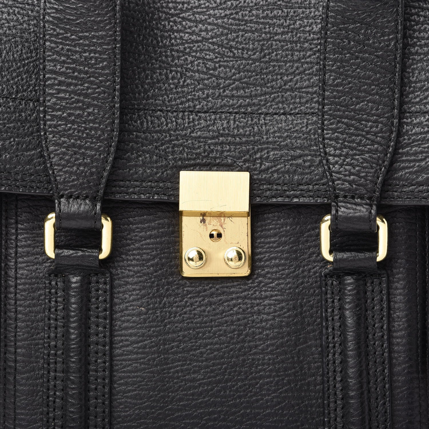 3.1 Phillip Lim Textured Calfskin Medium Pashli Satchel Black 9 of 9