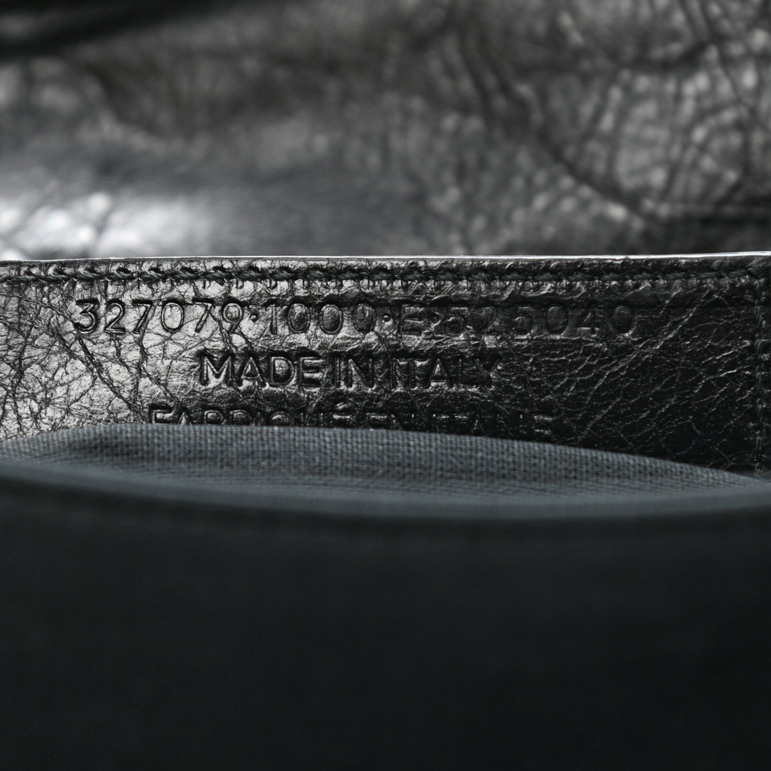 Balenciaga Agneau Giant 12 Gold Hardware Envelope Strap Clutch Black 9 of 10