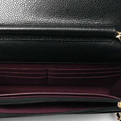 Chanel Caviar Quilted Wallet On Chain WOC Black 5 of 9