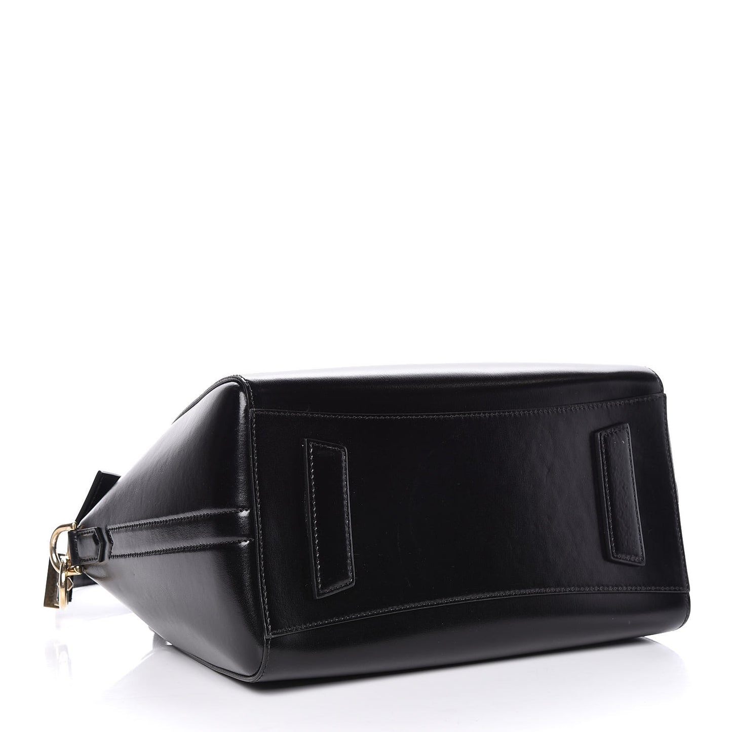 Shiny Lord Calfskin Small Antigona Black