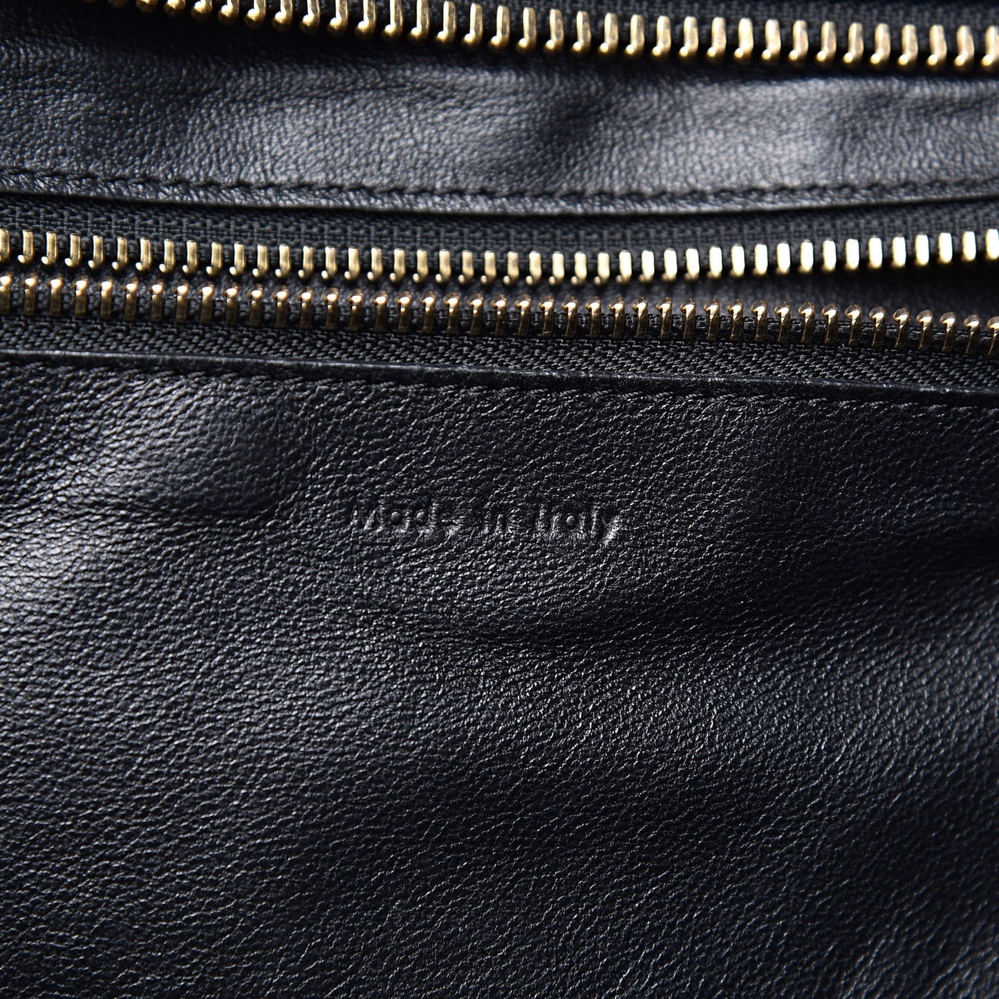 Drummed Calfskin Mini Luggage Black