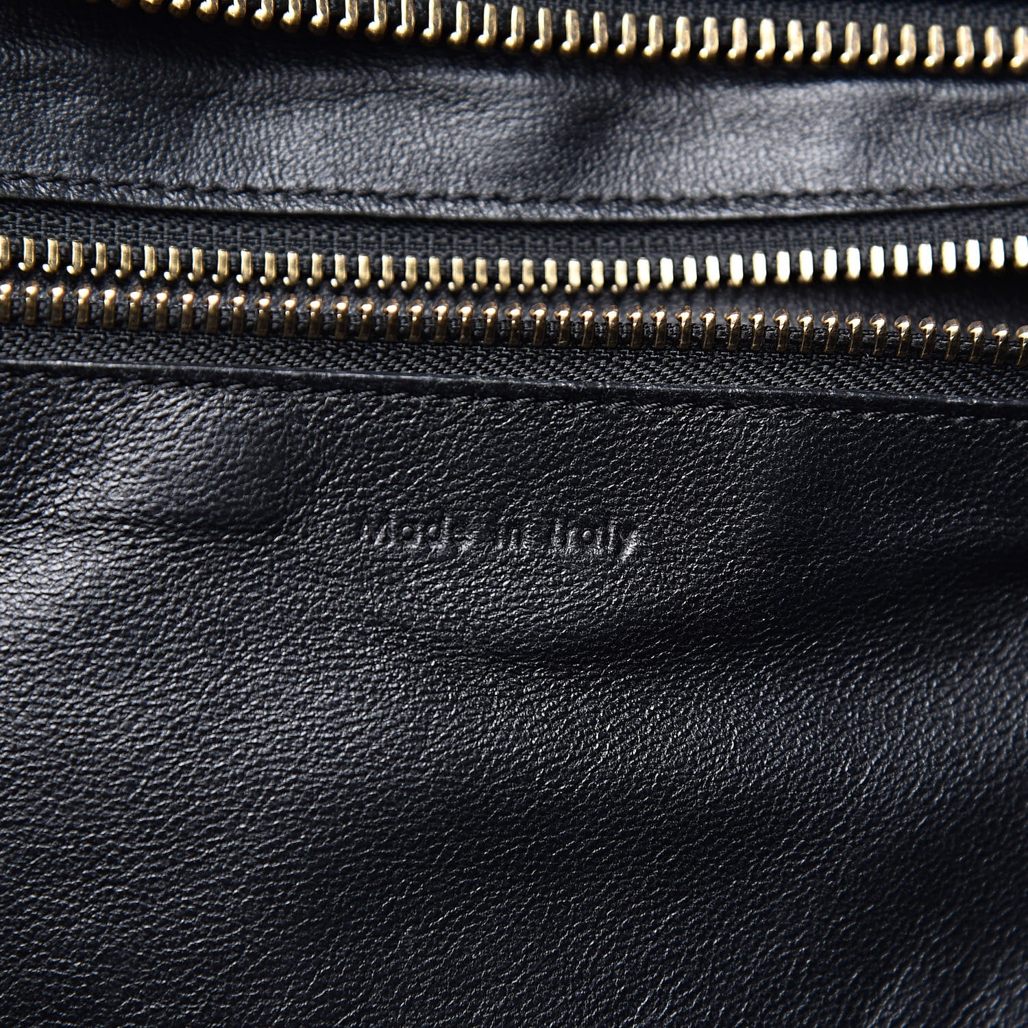 Celine Drummed Calfskin Mini Luggage Black 5 of 11