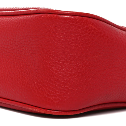 Gucci Pebbled Calfskin Small Soho Disco Bag Vibrant Red 10 of 12