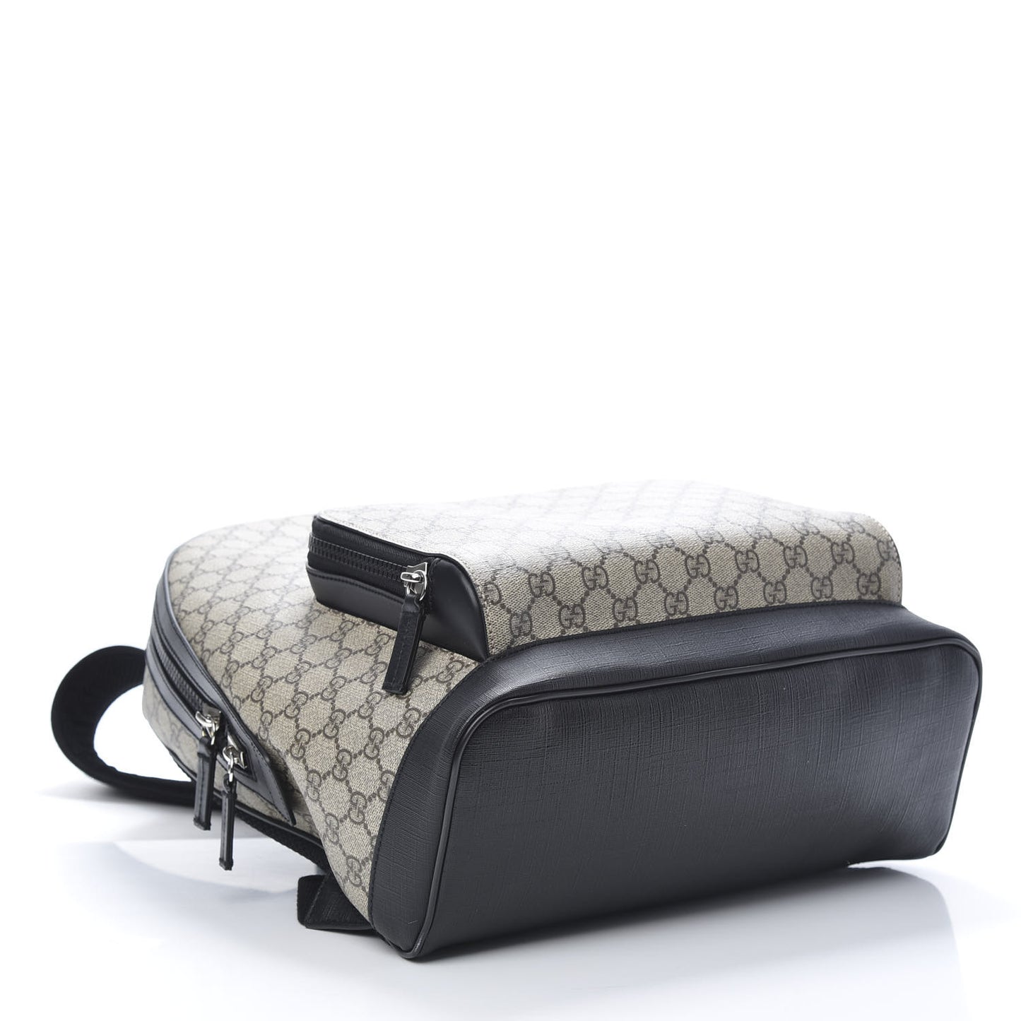 GG Supreme Monogram Medium Backpack Black