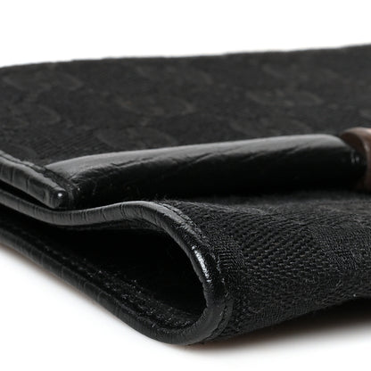Gucci Monogram Bamboo Bar Clutch Black 8 of 9