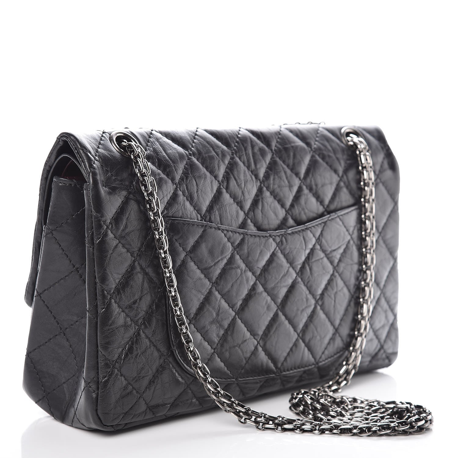 Chanel Aged Calfskin Quilted 2.55 Reissue 226 Flap Black 4 of 12