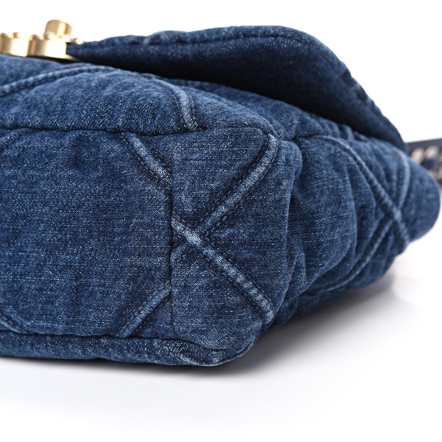 Chanel Denim Quilted Medium 19 Flap Blue 9 of 10