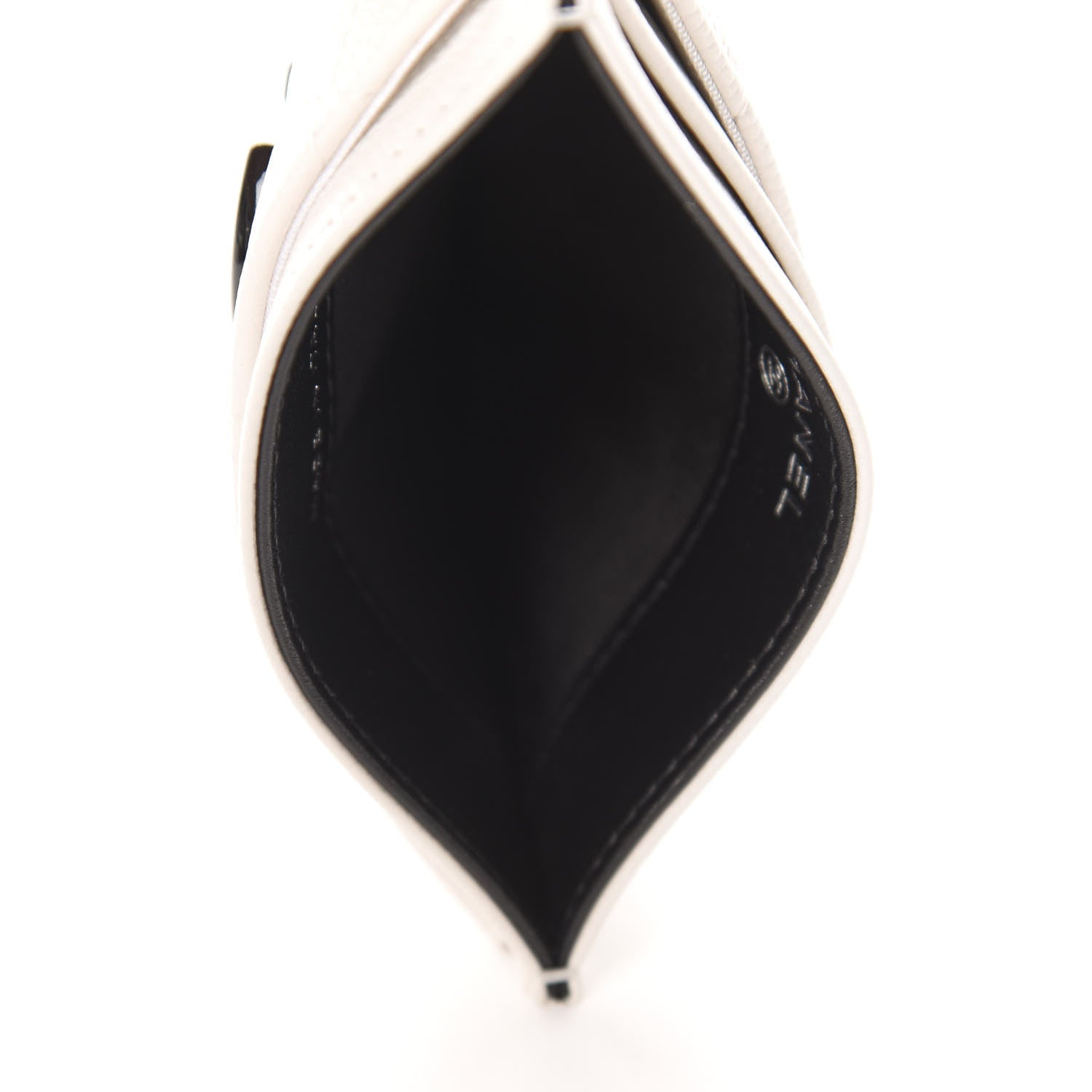 Chanel Caviar Quilted My Everything Card Holder White Black 5 of 8