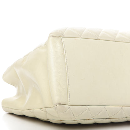 Chanel Caviar Quilted Grand Shopping Tote GST White 6 of 11
