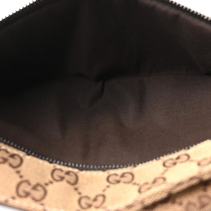 Gucci GG Monogram Web Double Pocket Belt Bag Dark Brown 4 of 10