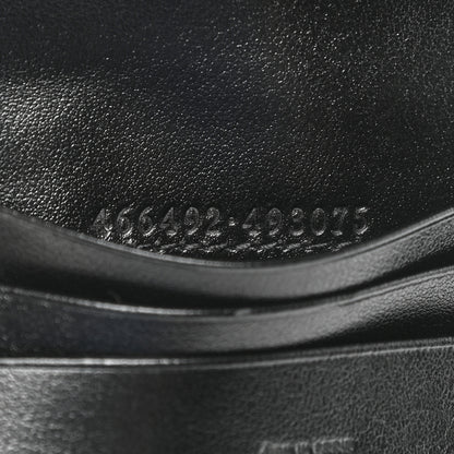 Gucci Calfskin Matelasse GG Marmont Card Case Wallet Black 8 of 9